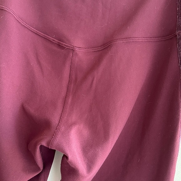 Lululemon Align Super High Rise Velvet Stripe Leggings, Garnet Red, Women's 4 - Picture 14 of 16